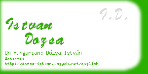 istvan dozsa business card